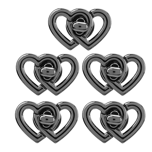 Legierung Double Heart Outs Twist Lock für Schmucktaschen von Respicefinem