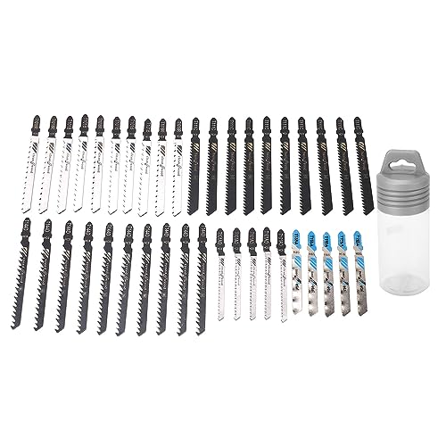 Resefinem 40pcs Puzzlehblatt -Set mit 6 Typen Hochgeschwindigkeitsstahl Hubschrauber Säbelsäge Schneidwerkzeug ideal für Holzplastik und Metallschnitt Resefinem 40pcs Puzzlehblatt -Set mit 6 Typen Hochgeschwindigkeitsstahl Hubschrauber Säbelsäge Schneidwerkzeug ideal für Holzplastik und Metallschnitt von Respicefinem