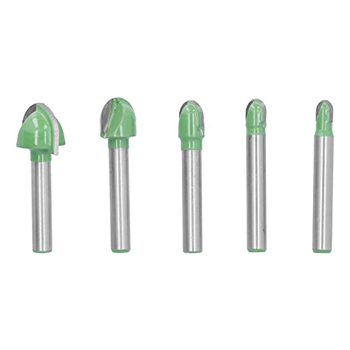 Resefinem 5pcs Cove Box Router Bit Runde Nase 2 Flöten -Wolfram -Stahl -CNC -Holzbearbeitungswerkzeuge ideal zum Schneiden von Perlenfrüchen und allgemeiner Dekoration mit Resefinem 5pcs Cove Box Router Bit Runde Nase 2 Flöten -Wolfram -Stahl -CNC -Holzbearbeitungswerkzeuge ideal zum Schneiden von Perlenfrüchen und allgemeiner Dekoration mit von Respicefinem