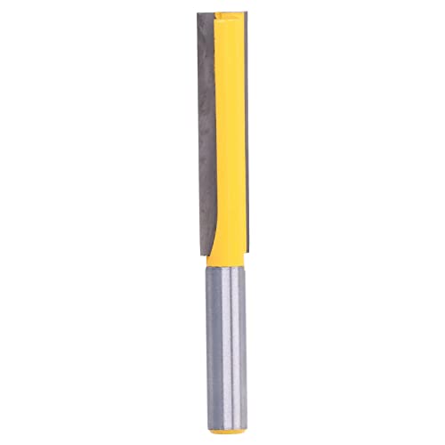 Respicefinem 1/2in Round Shank Router Bit High Performance Extended Bottom Straight Milling Cutter Ideal for Woodworking with Heat PTFE Coating Solid Hardened Steel Body Standard Respicefinem 1/2in Round Shank Router Bit High Performance Extended Bottom Straight Milling Cutter Ideal for Woodworking with Heat PTFE Coating Solid Hardened Steel Body Standard von Respicefinem
