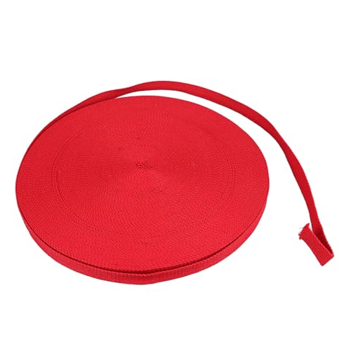 Respicefinem 50 Yards Baumwollgurtband 0, 8 Zoll dickes mittelschweres Polyester-Baumwollgurtband für Stofftaschen Leinengurte Kunsthandwerk Rot (Rot) von Respicefinem