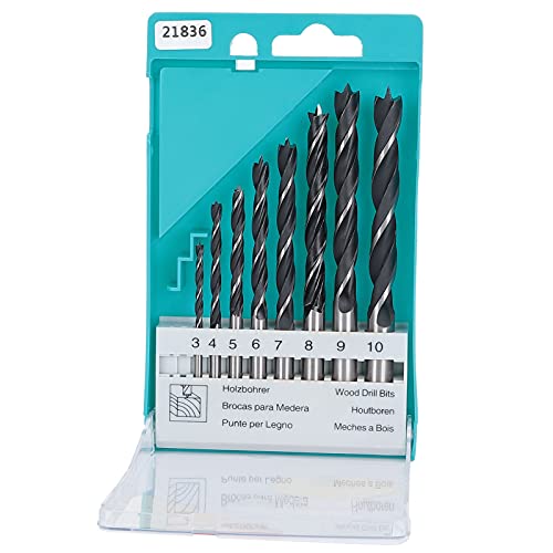 Respicefinem 8Pcs Twist Drill Bits Round Shank High Carbon Steel Woodworking Drilling Accessories Ideal for Drilling on Wood Fiberboard and Flat Plates with Different Sizes Good Respicefinem 8Pcs Twist Drill Bits Round Shank High Carbon Steel Woodworking Drilling Accessories Ideal for Drilling on Wood Fiberboard and Flat Plates with Different Sizes Good von Respicefinem
