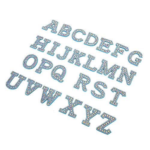 Respicefinem Kleiderapplikation, 15 x 13 x 3 blaue Patches, Z, 26 englische Buchstaben, Bekleidungsapplikation, Kleidungsflicken, Aufkleber von Respicefinem