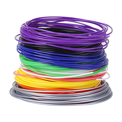 PCL-Filament-Pack für 3D-Druckstifte, niedrige Temperatur, 5 m, ideal für Anfänger, 10 Farben, 1,75 mm von Respicefinem