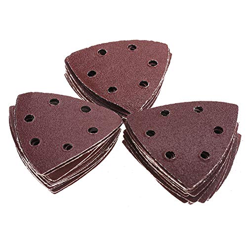 Respicefinem Schleifpapierhaken und 10. 0×9. 0×7. 50Pcs Grit Sander Schleifen Polieren Papier Pads Dreieckige Schleifpapier Set Länger Anhaltende Grit Haken Und von Respicefinem