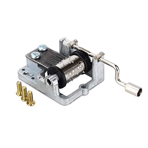 Respicefinem Spieluhr-Mechanismus, Handkurbel-Spieluhr, 18 Töne, mechanische Spieluhr, DIY-Spieluhr, Bewegung, Spielen, Handkurbel, Spieluhr, Schatullen für Mädchen von Respicefinem