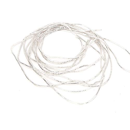 RespireFinem 15 mm glänzend Kupfer Gimp String Draht für Stickschmuck herstellen DIY Bastelstich- und Nähprojekte (Silver) von Respicefinem