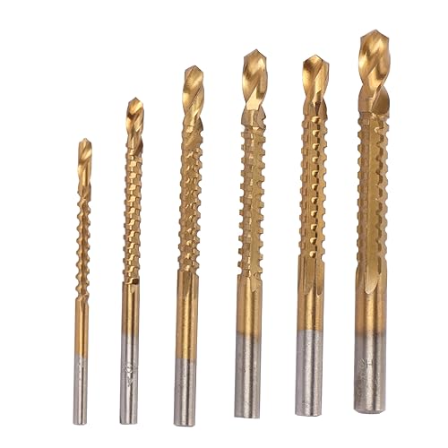 Tragbare Respicefinem Bohrer 15. 0 × 12. 0 × 1, 8 mm Spiral-Sägebohrer, HSS-gezackte Seitenschneidebohrer für Holz, Metall und Kunststoff von Respicefinem