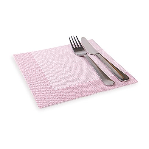 Restaurantware RWA0091 Paper Napkin, White & Burgundy von Restaurantware