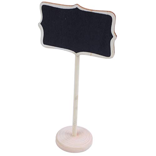 Restikiant MINI Small Blackboard Chalkboard Message Board Holder Aus mit StäNder für Partyhochzeits-Tischnummern/Tischkarten-Einstellungsdekoration, 9Er-Set von Restikiant