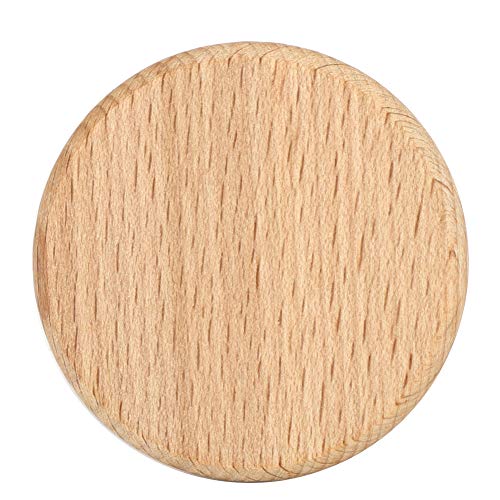 Restokki 50Pcs Holz Runde Stücke Holz Blank Scheiben DIY Holz Chip Blank Scheiben Buche Chip No-Loch DIY Handgemachte Dekoration Zubehör(6CM) von Restokki