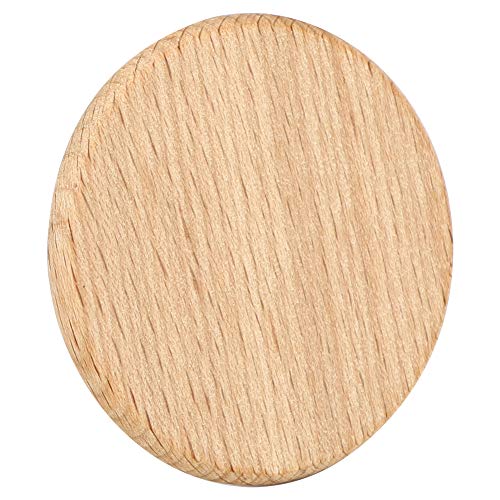 Restokki 50Pcs Holz Blank Scheiben DIY Holz Chip Blank Scheiben Buche Chip No-Loch DIY Handgemachte Dekoration Zubehör(3,8 cm) von Restokki