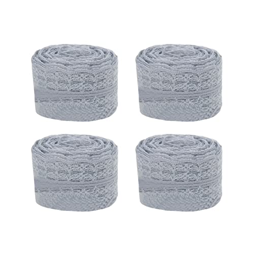 Restokki Spitzenbänder, Nylon, dekoratives Zubehör, Verpackungsdekoration, Retro, exquisit für DIY-Basteln (Grey) von Restokki