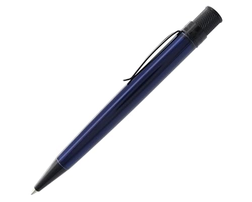 Retro 51 Tornado™ Stealth – blau schwarz Kugelschreiber von Retro 51