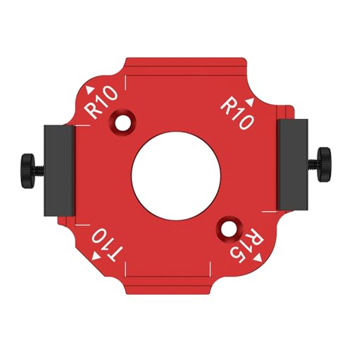 Eckradius-Frässchablonen R10 Radius Jig Router Templates Aluminiumlegierung Radius Jig Router Schablonen Ecke für die Holzbearbeitung (R10) von Retrok