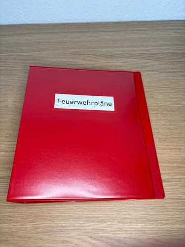 Ordner Feuerwehrpläne & Brandschutzpläne A4 (Ringbuch) von Retter.Shop