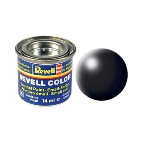 Revell Streichfarbe schwarz seidenmatt # 302 Farbdose 14 ml #32302 von Revell