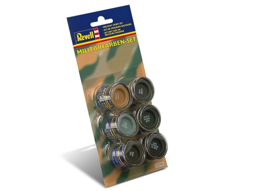 Revell 32340 Emaille Militärfarben Set (6 x14 ml Farben) Modellbau-und Bastelzubehör, Farbset von Revell