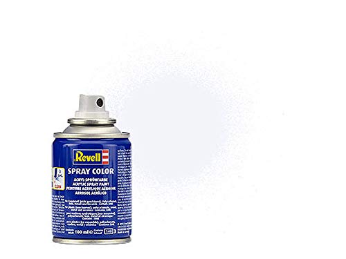 Revell REV-34105 Spraydose weiß, matt, Farbnummer 05 Spray Color, Farben in der praktischen 100-ml-Sprühdose, 100 ml (1er Pack) von Revell