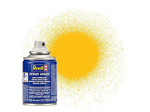 Revell Spraydose Gelb I Matt I 100-ml-Sprühdose I Ideal für Modellbauprojekte I Praktische Sprühfarbe für präzises Lackieren und kreative Gestaltung von Revell