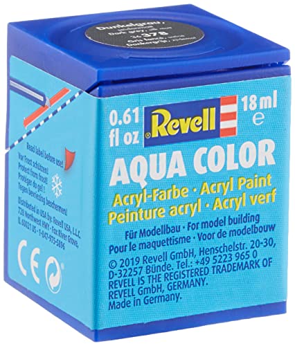 Revell Streichfarbe dunkelgrau seidenmatt # 378 Aqua Color #36378 von Revell