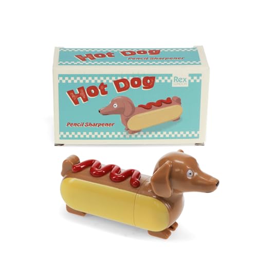 Anspitzer Hot Dog Bleistiftanspitzer Sausage Dog Dackel ca. 11,7 x 4,2 x 6,2 cm von Rex London