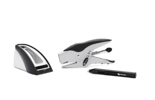 ACCO Brands Stapler PX15, 15 Blatt, Silber/schwarz, Modern, Manuell von ACCO Brands