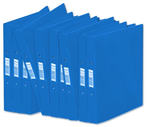 Rexel AZ13422BU 2-Ringordner (für Haushaltskasse, DIN A4, 10er-Pack) blau von Rexel