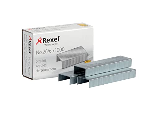 Rexel R06131 Heftklammern 26/6 verzinkt Inh.1000 von Rexel