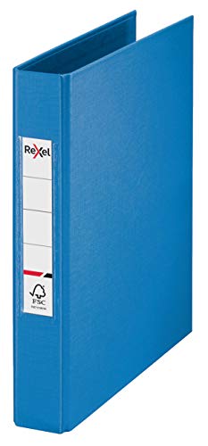 Rexel Ringbuch A5, blau, 25 mm, 2 O-Ring-Durchmesser, zur Auswahl, 2115559 von Rexel