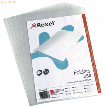 Rexel Sichthüllen A4 PP 150my glasklar VE=50 Stück von Rexel