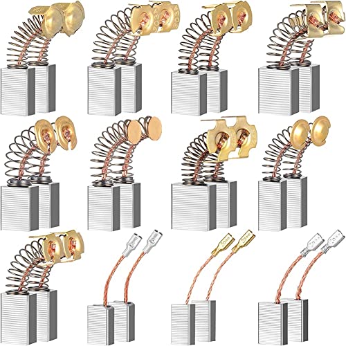 Reykentu Kohlebürsten für Elektromotoren, Ersatzzubehör für Elektrowerkzeug, 12 verschiedene Größen, 24 Stück von Reykentu