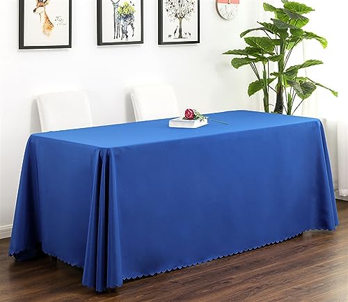 Reyox Tischdecke Polyester Abwaschbar Tischwäsche Fleckschutz Tischtuch für Home Hochzeit Party Dekoration Königsblau 200 x 300 cm Rechteckig von Reyox