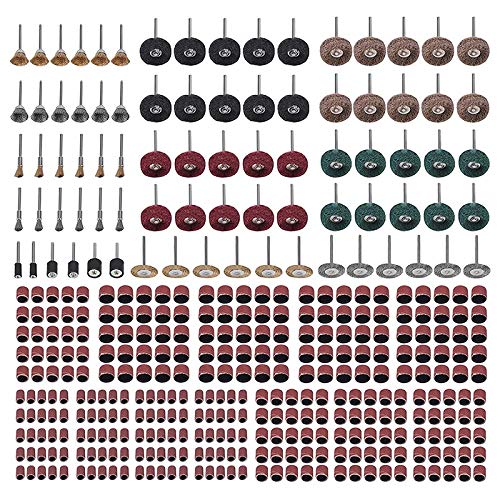 Rfeeuubft 376 Teile – Trommelschleifer für Rotationspolitur, Reinigung, Entkalkung, Maniküre von Rfeeuubft