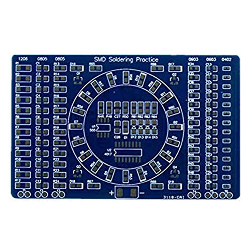 Rfeeuubft DIY-Set, LED-Schweißtafel, SMD, NE555, drehbar, Bastelset, Fähigkeitstraining, Modul-Set, Leiterplattenmodul, elektronisch von Rfeeuubft