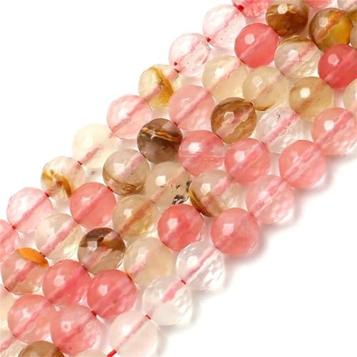 Naturstein-Perlen, facettiert, lose Perlen zur Schmuckherstellung, 39,4 cm, Plektrumgröße 4, 6, 8, 10, 12 mm, 12 mm, 30 Stück Perlen von Rfmfkkg