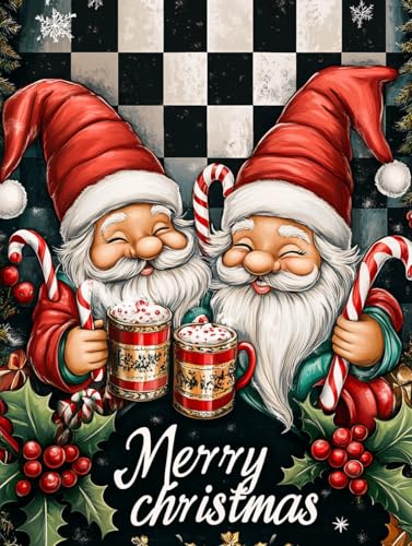 Rheskbecy Christmas Diamond Painting Set für Erwachsene,DIY 5D diamond painting weihnachten bilder Weihnachtsmann,Diamond Painting für Kinder,Home Wall Decor 30x40cm von Rheskbecy