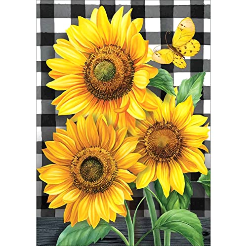 Rheskbecy Diamond Painting Set Blumen für Erwachsene ，DIY 5D Diamant Painting Sonnenblume, Malen nach Zahlen Diamant Anfänger， Home Wall Decor 30x40cm von Rheskbecy