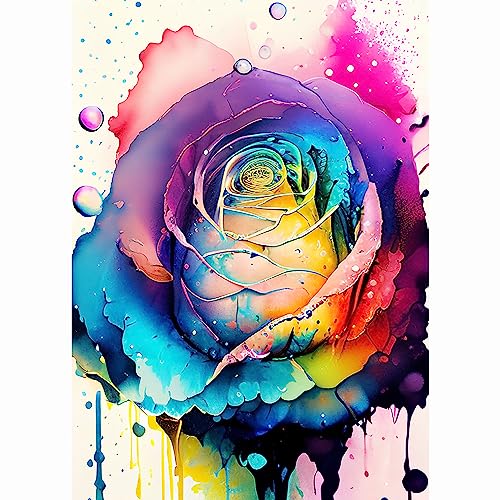 Rheskbecy Diamond Painting Set für Erwachsene ，DIY 5D Diamant Painting Blumen, Malen nach Zahlen Diamant Anfänger，Home Wall Decor 30x40cm… von Rheskbecy