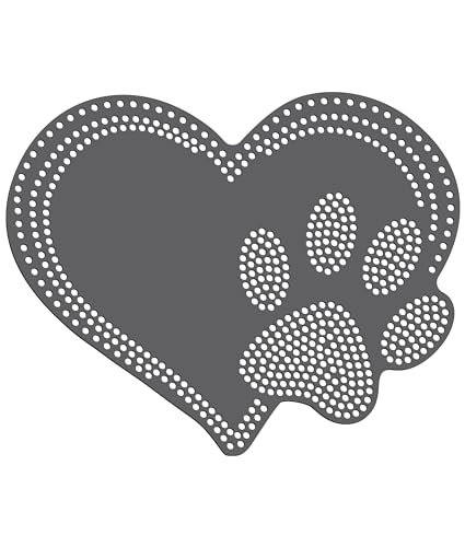 Rhinestone Genie Magnetische Strass-Schablone mit Herz und Pfotenabdruck Rhinestone Genie Magnetische Strass-Schablone mit Herz und Pfotenabdruck von Rhinestone Genie
