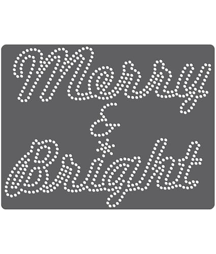 Rhinestone Genie Merry & Bright – Magnetisches Strass-Schablonen-Set von Rhinestone Genie