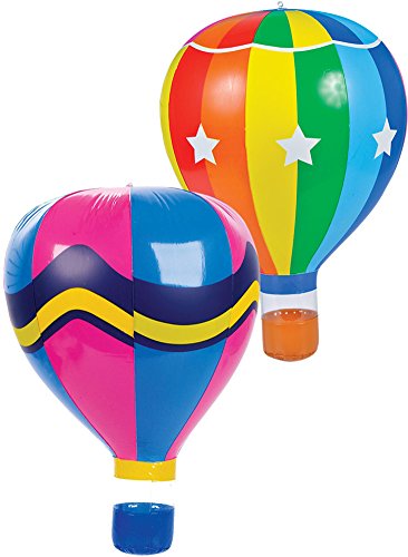 Rhode Island Novelty Lot of 12 22" Assorted Inflatable Hot Air Balloon Toy Decoration von Rhode Island Novelty