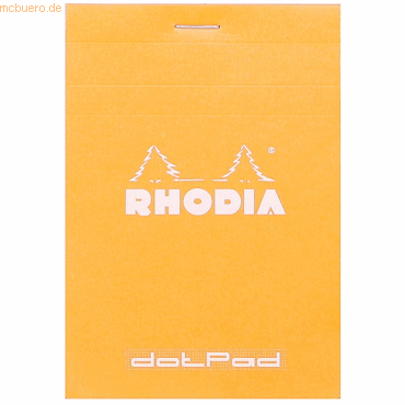 10 x Rhodia Notizblock DotPad Nr. 12 8,5x12cm 80 Blatt 80g Dot Grid or von Rhodia