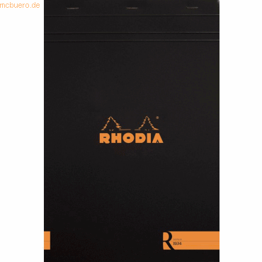 10 x Rhodia Schreibblock Rhodia Nr. 12 8,5x12cm 70 Blatt liniert schwa von Rhodia