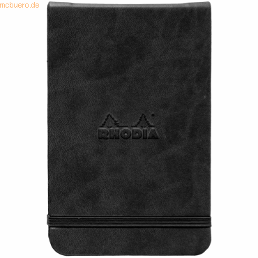 Rhodia Notizblock Webnotepad A6 9x14cm 96 Blatt 90g liniert schwarz von Rhodia