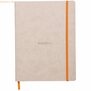 Rhodia Notizbuch Flex 19x25cm dot 80 Blatt beige von Rhodia