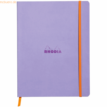 Rhodia Notizbuch Flex 19x25cm liniert 90g/qm 80 Blatt iris von Rhodia