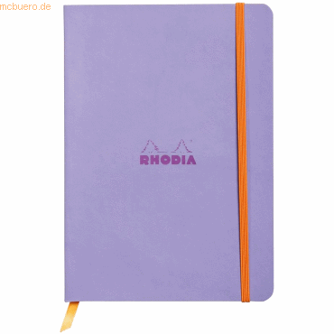 2 x Rhodia Notizbuch Flex A5 liniert 90g/qm 80 Blatt iris von Rhodia