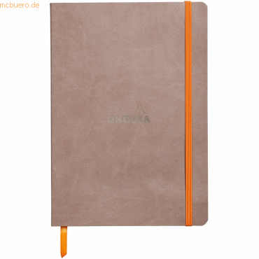 2 x Rhodia Notizbuch Flex A5 liniert 90g/qm 80 Blatt mausgrau von Rhodia