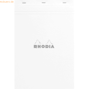 5 x Rhodia Notizblock White Nr. 19 A4+ liniert 80 Blatt weiß von Rhodia